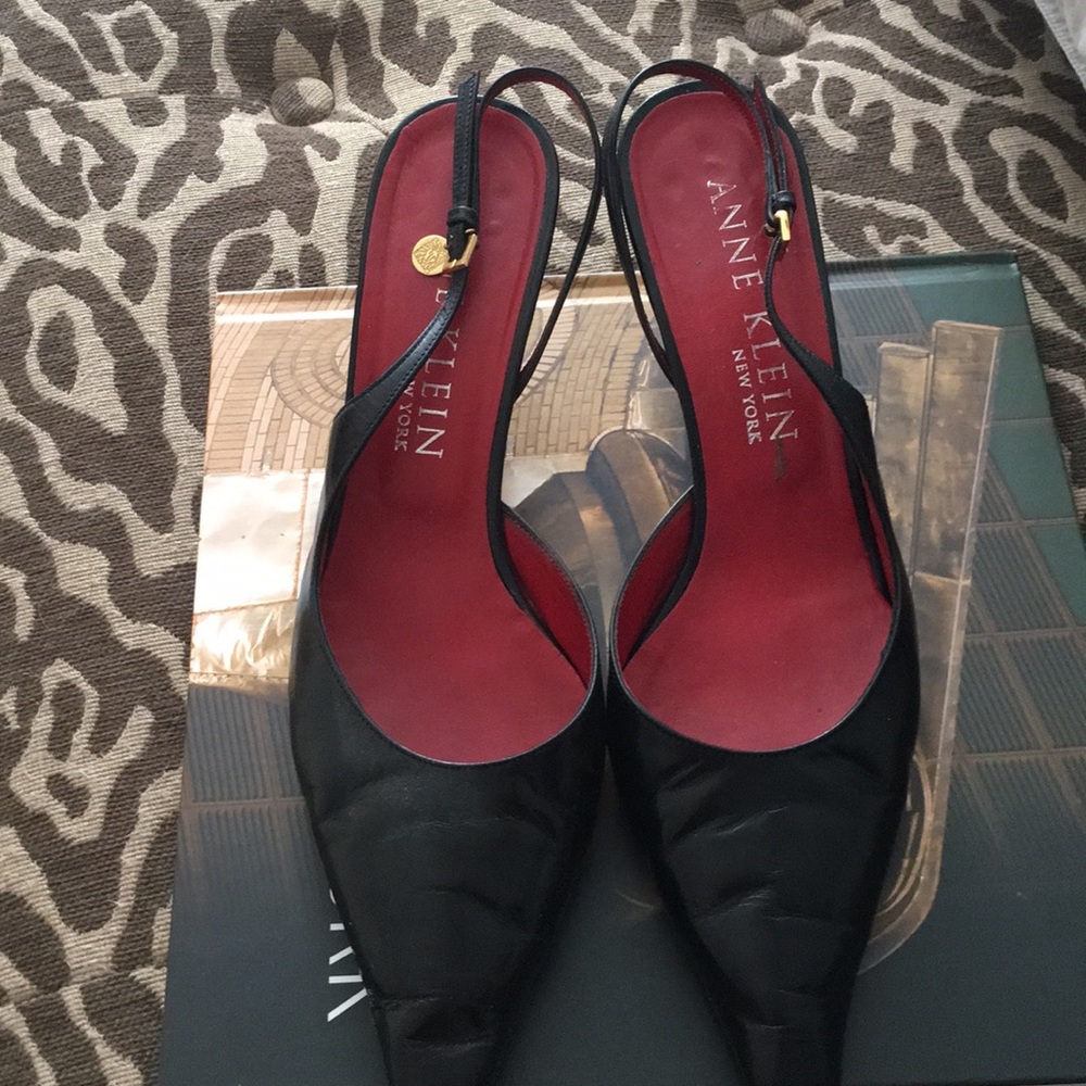 FREE shipping! Anne Klein leather sling backs.